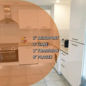  Appartamento Renove 2023 Proche Aeroport 5min, Gare Sncf 2 Min, Tramway Au Pied De L'immeuble , Parking Possible, Renovated 2023 Near The Airport 5 Min, Train Station 2 Min, Tram Next To The Building 1 Min, Parking Possible Francia